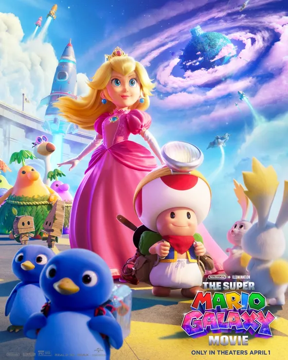 Peach and Toad character poster — “Always looking out for the little guy.”