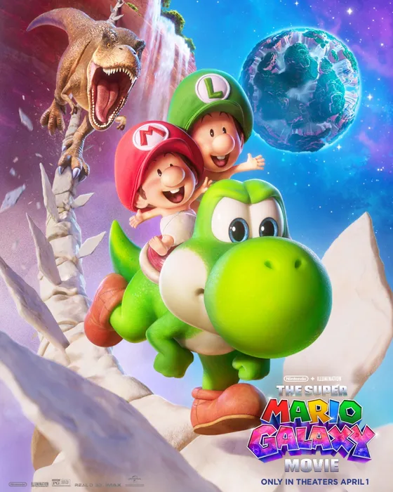 Yoshi, Baby Mario and Baby Luigi character poster